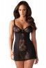 Obsessive Heartina chemise bielizna nocna komplet koszulka + stringi